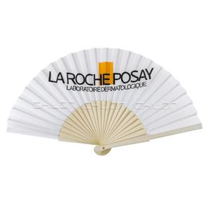 Abanicos Plegables de Bambú o Madera de Alta Calidad con Impresión de Logotipo Personalizado de 7/8 Pulgadas, Abanicos Publicitarios y de Fiesta Tipo Acordeón - Product Image 4
