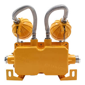 Lumière d'urgence LED antidéflagrante murale en aluminium jaune/gris à double sortie 2 têtes/yeux, série C15 G3/4, pour sorties d'urgence pétrole/charbon - Product Image 2