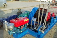 Treuil de traction de marchandises de 5 tonnes de bonne qualité, à moteur diesel, avec télécommande