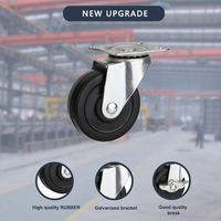 Boîte en nylon noir taille 1.5 2 pouces en plastique roulette Cages à oiseaux Pet treillis métallique conteneur roues roulette légère