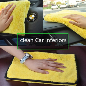 Nouveau <span class=keywords><strong>lot</strong></span> de 5 serviettes en microfibre pour lavage de voiture, 30x60cm, chiffon de nettoyage en microfibre - Product Image 6