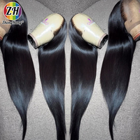 Perruque en cheveux indiens bruts avec dentelle HD, perruque complète en cheveux humains 100 % sans colle, 13x4, vierge, cuticules alignées, perruques Lace Front pour femmes noires