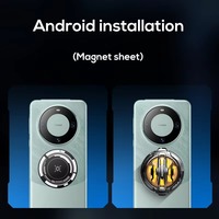 Ventilateur de refroidissement silencieux à semi-conducteurs RGB pour smartphone, double fixation (clip et magnétique), idéal pour les jeux et les diffusions en direct