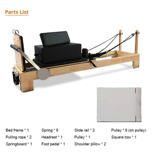 Machine d'équipement de réformateur de Pilates en bois massif de haute qualité pour <span class=keywords><strong>club</strong></span> de Pilates - Product Image 4