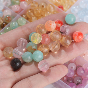 Acrylic Round <b>Beads</b> 8mm Loose <b>Beads</b> For DIY Jewelry Making Bracelets Necklaces Accessories Craft Materials - Product Image 4
