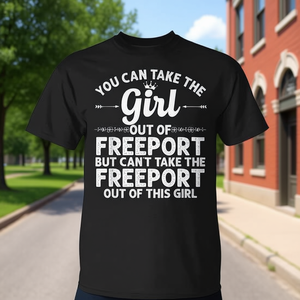 T-shirt Girl Out Of Freeport Illinois Home Roots Usa - Product Image 3