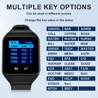Système d'Appel Sans Fil pour Soignants : 2 Récepteurs Magnétiques de Type Montre, 10 Boutons d'Urgence SOS, 433.92MHz pour Clinique