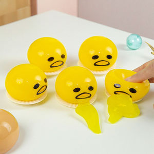 Drôle Squeeze Toys Nouveauté Vomissements Oeuf Slime Boules pour Enfants Soulagement Du Stress <span class=keywords><strong>Puking</strong></span> Oeuf Jaune Tricky Play Fidget Toys Cadeau - Product Image 1
