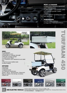 HDK EVOLUTION-Scooters eléctricos, vehículo utilitario de nuevo diseño, carrito de golf eléctrico con batería de litio de 48V y <span class=keywords><strong>caja</strong></span> de carga - Product Image 5