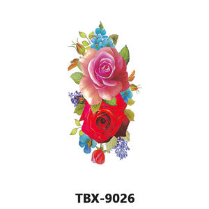 Barato al por mayor 3D impermeable Sexy <span class=keywords><strong>espalda</strong></span> flor tatuajes pegatina para las mujeres - Product Image 2