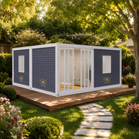 Maison conteneur préfabriquée en matériaux EPS avec chambre et application commerciale, conception détachable pour l'hébergement et les toilettes