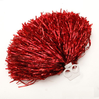 Pompons Métalliques avec Poignée pour Cheerleading, Pompons de Cheerleader pour Événements Sportifs, Écoles de Danse, Jeux, Accessoires de Soutien d'Équipe