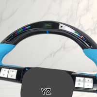 Volant en fibre de carbone LED YZ pour Chrysler 300 300c 300srt 2005-2007 LX Platform Dodge Charger Challenger SRT8 2005-2008