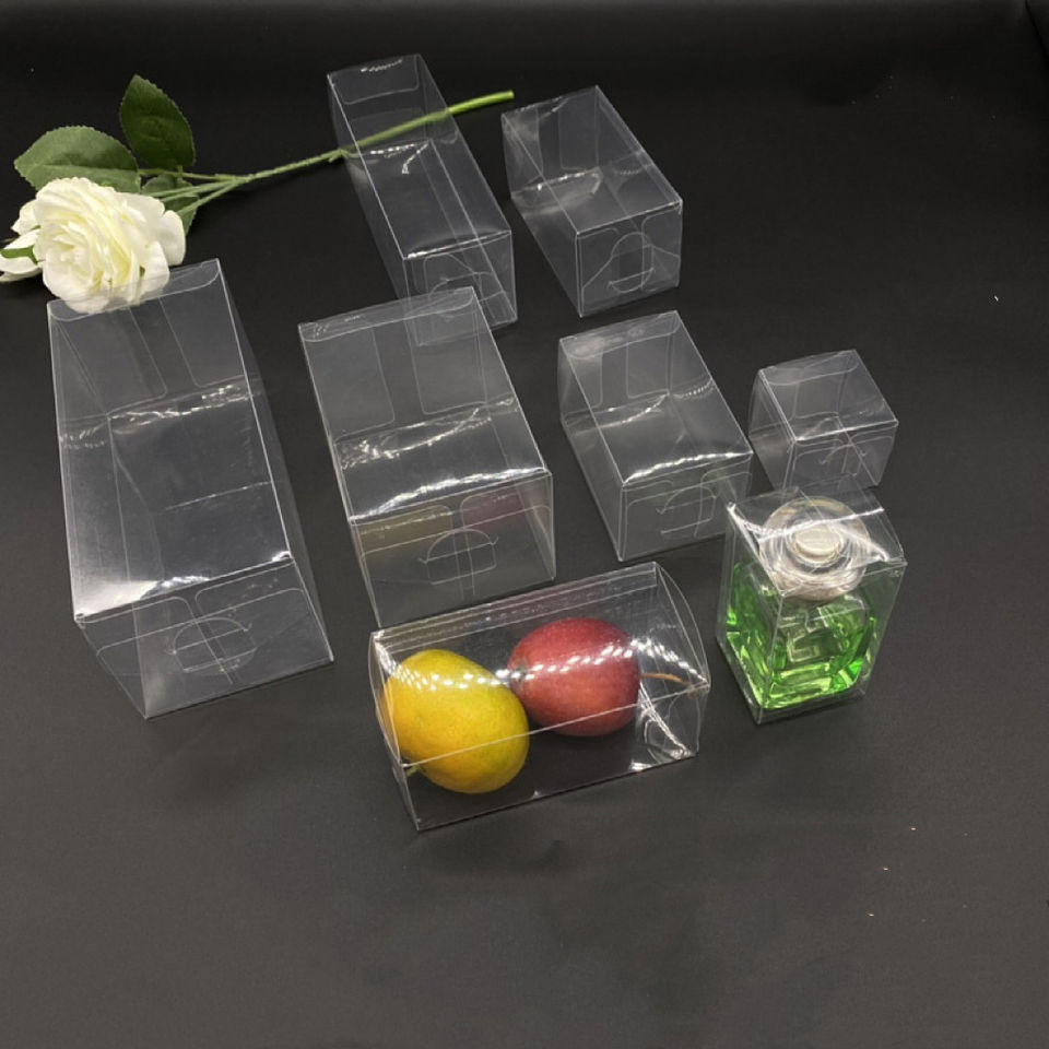 Custom Foldable clear square PVC PET PP Gift Plastic Food Box Packaging ...