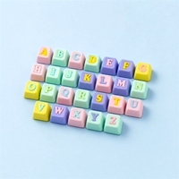 Ensemble de touches de clavier Kawaii, couleurs mélangées, imprimées en 3D, touches personnalisées avec symboles, clavier mécanique, décoration mignonne pastel, cadeau DIY