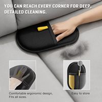 Gants anti-poils électrostatiques réversibles portables et simples en polyester, lavables, pour animaux de compagnie