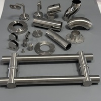 Accessoires populaires pour portes et fenêtres en verre sans cadre en acier inoxydable pour villas, salles de bain, balcons, escaliers et cours extérieures