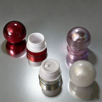 Flacon de sous-conditionnement en acrylique 15g, boîte de conditionnement en forme de bulbe, boîte à capsules, boîte à poudre, boîte de rangement pour nail art et bijoux, conditionnement d'essai