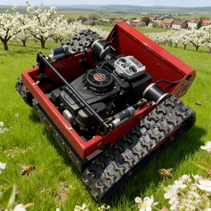 หุ่นยนต์ตัดหญ้าแบบควบคุมระยะไกลอัจฉริยะขนาด550มม. ติดตามได้กว้างทุกภูมิประเทศควบคุมด้วยรีโมท - Product Image 2