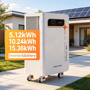แบตเตอรี่โซลาร์ออลอินวัน 5.5kW 15kWh 10kWh 5kWh 51.2V 300Ah MPPT Pure Sine Wave UPS สำรองไฟบ้าน - Product Image 1