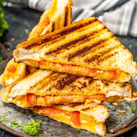 Grille-pain panini d'intérieur 5 en 1 sans fumée avec plaques amovibles, thermomètre à viande, plaques réversibles antiadhésives