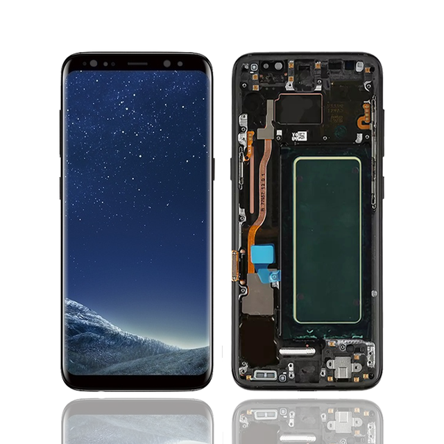 Original Mobile Phone Display for Samsung Galaxy S8 SM-G950 LCD Touch Screen With Frame Digitizer Assembly