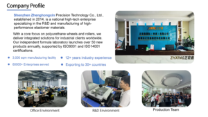 Customized PU-coated Wheels for Automated Equipment; Available in Stock With Fast Delivery Times High Wear Resistance Provides L - Product Image 2