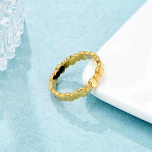 Anillos de Aro Geométricos Chapados en Oro para Mujer, Joyería Simple y Moderna - Product Image 4