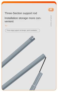 Support de bannière déroulante rétractable amovible en gros, équipement d'affichage vertical sur pied - Product Image 5