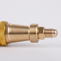 Clé de charge rapide pour réfrigérateur 1/4 po, type clé, pour remplissage rapide de réfrigérant et nettoyage de tuyaux