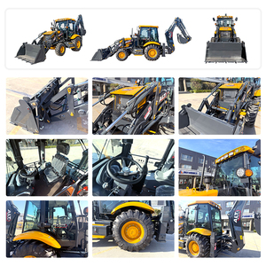 Máquinas de Construção Civil China Pequena Retroescavadeira de Rodas Mini Trator Escavadeira 4x4 Retroescavadeira à Venda - Product Image 3