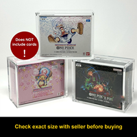 Vitrine en Acrylique Protectrice UV sur Mesure pour Boîte de Boosters One Piece, TCG Anglais avec Couvercle Magnétique, Coque Supérieure Moderne Pré-Assemblée