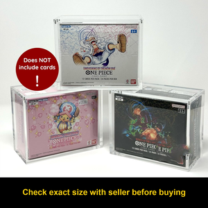 Vitrine en Acrylique Protectrice UV sur Mesure pour Boîte de Boosters <span class=keywords><strong>One</strong></span> <span class=keywords><strong>Piece</strong></span>, TCG Anglais avec Couvercle Magnétique, Coque Supérieure Moderne Pré-Assemblée - Product Image 4