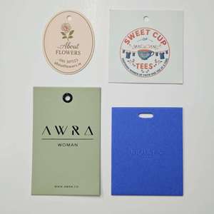 Xp-Bán Buôn Trong Suốt PVC Nhựa Đu Treo Tag Tùy Chỉnh Dập Nổi Rõ Ràng Logo In Dây Hangtags Chất Lượng Cao Cho Hàng May Mặc - Product Image 4