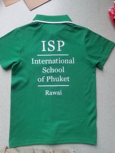 Polo de uniforme barato para niños y niñas de nuevo diseño de 2 a 15 años para estudiantes y profesores, Polo de dos tonos con logotipo bordado - Product Image 4