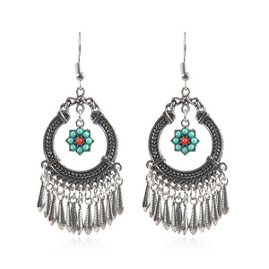Pendientes Colgantes de Moda, Aleación de Zinc, Forma de Flor, Imitación de Perla, Pendientes de Araña, Joyería de Fiesta para Mujer - Product Image 5