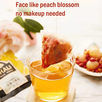 Suplemen Kecantikan Detox Ginseng Rose Wolfberry Longan dan Teh Kurma Merah OEM Laris Manis dengan Bahan Premium Alami