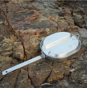 Boîte à lunch en acier inoxydable de 920 ml pour pique-nique, chasse, sports, voyage, combat, cuisine en plein air, camping, chauffage, style américain - Product Image 4