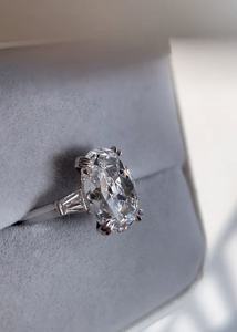 Anillo de Lujo para Mujer, Joyería Fina Personalizada, Oro Sólido de 9k, 10k, 14k, 18k, Oro Blanco, Amarillo o Rosa, Diamante/Gema de Laboratorio, Certificado IGI - Product Image 3