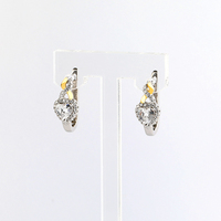 Boucles d'oreilles en argent 925 personnalisables avec gravure de logo, idéales pour la vente en gros de bijoux de mode
