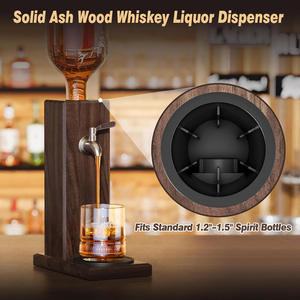 Distributeur de whisky en bois pour comptoir, distributeur d'alcool anti-fuite pour <span class=keywords><strong>bourbon</strong></span> et scotch, idéal pour bar à domicile, cadeaux - Product Image 5