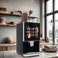Distributeur automatique de café entièrement automatique avec écran tactile de 17 "Options de paiement multiples Capacité de 150 tasses Surveillance à distance