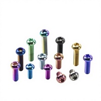 Vis en Titane TMJ pour Moto, Voiture, Aéromodélisme, Tête Cylindrique à Six Pans Creux M6x10/15/20/25/30/35mm, Lot de 10 Pièces