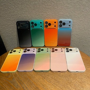 เคสโทรศัพท์แบบกระจกไล่เฉดสีใหม่สำหรับ iPhone 17 13 14 15 16 Pro Max พร้อมฟิล์มเลนส์กล้อง ปุ่มสัมผัส ป้องกันการกระแทก - Product Image 2
