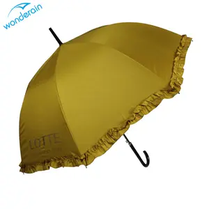 23 pulgadas ** 8k de las señoras de moda de encaje en forma de cúpula paraguas recto