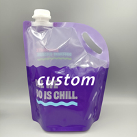 Sac pochette à bec personnalisé boisson liquide composite alimentaire sac à bec café eau boisson ours feuille d'aluminium doypack alimentaire avec robinet