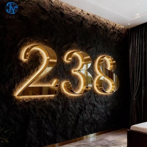 Beauty Salon Custom Led Backlit Signboard Illuminated Signage Custom <strong>Wall</strong> 3d Light <strong>logo</strong> Metal Business Sign for Shop Decoration - Product Image 5