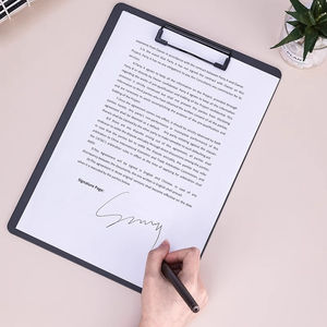 Bloc-notes en contreplaqué A4 Deli 64502, bleu et vert, papeterie, étudiant, porte-menu à <span class=keywords><strong>la</strong></span> carte, multifonctionnel, facture, haute qualité - Product Image 3