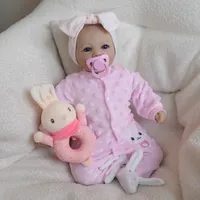 Poupée de mode réaliste à corps souple, fille reborn de 17 pouces, peinture détaillée à la main avec veines visibles, teint de peau 3D