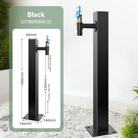 Robinet extérieur antigel en acier inoxydable pour cour, jardin de villa, lavabo, robinet de sol, fontaine de pelouse sur piédestal